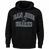 Men's San Jose Sharks Majestic Heart x26 Soul Hoodie - Black,baseball caps,new era cap wholesale,wholesale hats